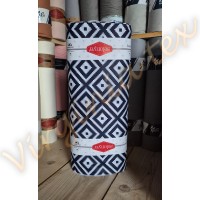 Bumbac Satinat 100% Engross – Latiime 240 cm, Lungime 30 ml, Ideal pentru Lenjerii de Pat și Proiecte Textile romb bleumarin
